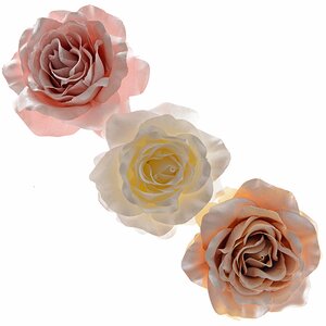 Роза Шелковое сияние 14 см нежно-розовая, клипса Kaemingk фото 2