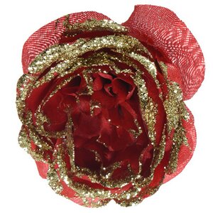 Роза Красный Ализарин 11 см, клипса Kaemingk фото 1