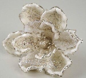 Цветок пуансеттии кремовый, 15см Kaemingk фото 1