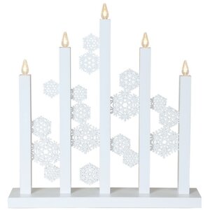 Новогодний светильник Snowfall 48*46 см, 5 теплых белых LED ламп Star Trading фото 5