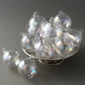 Набор стеклянных елочных шаров Фруаоли 6 см, 12 шт EDG фото 1