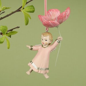 Елочная игрушка Ангелок Лия - Rapsodia dei Fiori 13 см, подвеска EDG фото 3