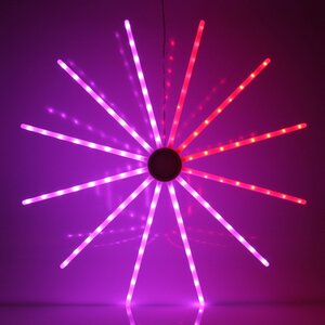 Светодиодная фигура Огненный Круг 70 см, 96 RGB LED ламп, пульт управления, IP20 Serpantin фото 5