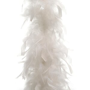 Гирлянда Боа из перьев 150 см белый Kaemingk фото 2