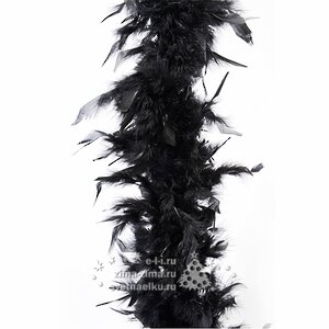 Гирлянда Боа из перьев, 184 см, черный Kaemingk фото 1