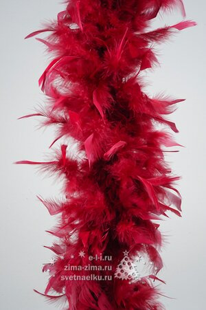 Гирлянда Боа из перьев 184 см бордовый Kaemingk фото 1