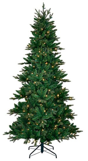 Искусственная елка с лампочками Денверская 185 см, 180 теплых белых ламп, ЛИТАЯ + ПВХ Black Box фото 1