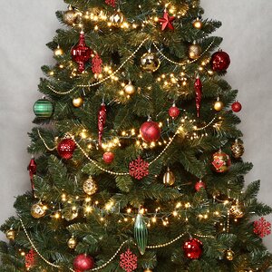 Искусственная елка с гирляндой и игрушками Лапландия: Royal Christmas 210 см, 700 теплых белых LED, контроллер, ПВХ Winter Deco фото 3
