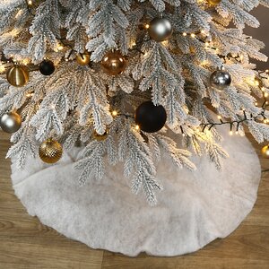 Искусственная елка с гирляндой и игрушками Финская: Christmas Jazz заснеженная 210 см, 700 теплых белых LED, контроллер, ЛИТАЯ 100% Winter Deco фото 8
