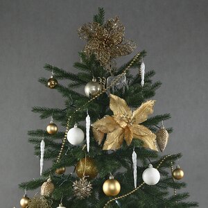 Искусственная елка с гирляндой и игрушками Финская: Золушка 210 см, 700 теплых белых LED, контроллер, ЛИТАЯ 100% Winter Deco фото 14