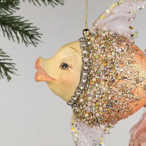 Елочная игрушка Рыбка - Angelo Corallo 18 см, подвеска Christmas Deluxe фото 2