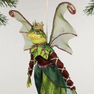 Елочная игрушка Лягушка - Fata Magica 30 см, подвеска Christmas Deluxe фото 2