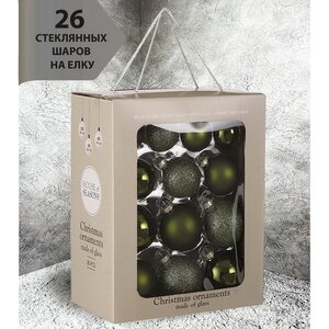 Набор стеклянных шаров Blanchett - Olivia Chic 5-7 см, 26 шт Christmas Deluxe фото 3