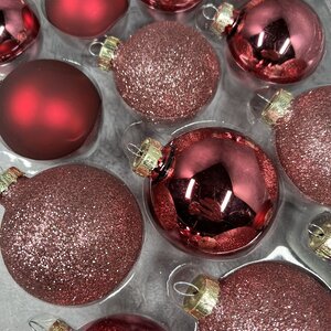 Набор стеклянных шаров Blanchett - Rosa Fascino 5-7 см, 26 шт Christmas Deluxe фото 2