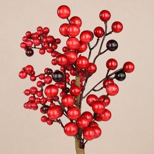 Декоративная ветка с ягодами Сильвия 35 см Christmas Deluxe фото 2