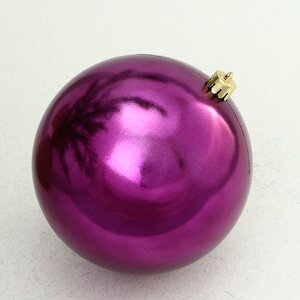 Пластиковый шар 14 см royal purple глянцевый Winter Deco фото 1