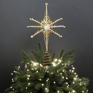 Верхушка на ёлку Звезда Лапландии 34 см, золотая Goodwill фото 4