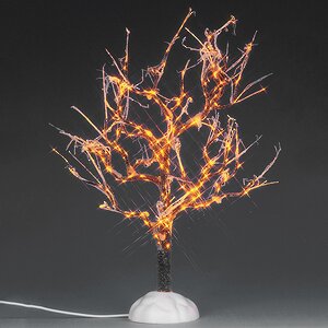 Статуэтка Заледеневшее дерево с лампочками, прозрачные огни, 23 см, подсветка, батарейки Lemax фото 1