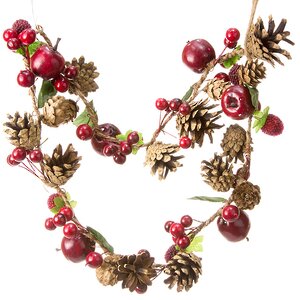 Гирлянда Настроение Природы 90 см с шишками и ягодами Hogewoning фото 1