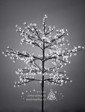 Светодиодное дерево "Сакура", 250 см, уличное, 1440 БЕЛЫХ LED ламп BEAUTY LED фото 1