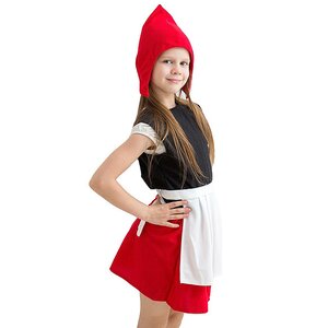 Карнавальный костюм Красная шапочка, рост 122-134 см Бока С фото 1