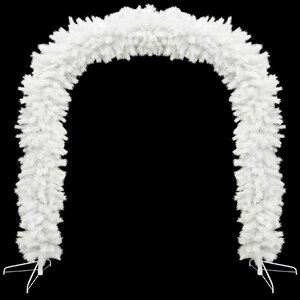 Арка хвойная декоративная 210*185 см белая, ПВХ Ели Пенери фото 1