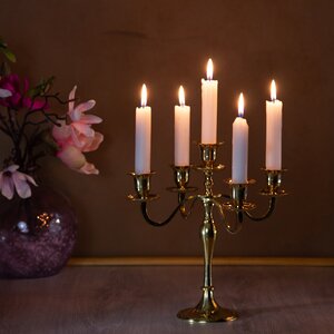 Подсвечник Канделябр Классика на 5 свечей, 25 см, золото Koopman фото 1