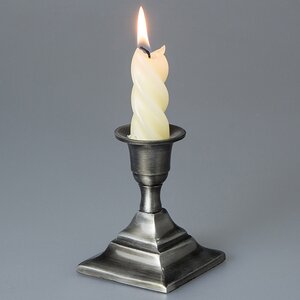 Подсвечник Милано на 1 свечу 8*7 см черненое серебро, квадратное основание Koopman фото 1