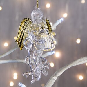 Елочное украшение Ангел Небесный Дар 8*5 см жемчужный, подвеска Holiday Classics фото 2