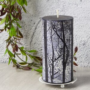 Декоративная свеча Зимний Лес, 140*70 мм, серый Koopman фото 1