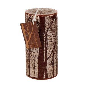 Декоративная свеча Зимний Лес, 140*70 мм, коричневый Koopman фото 1