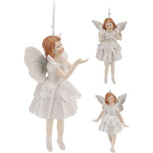 Елочная игрушка Девочка - Ангелочек в танце 13*7*7 см, подвеска Koopman фото 2