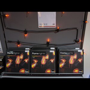 Гирлянда Свечи Горящее Пламя 10 ламп на клипсах 4 м, черный ПВХ, IP44 Koopman фото 4