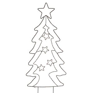Светящаяся елка Norwood Star 85 см, 90 экстра теплых белых LED ламп, таймер, на батарейках, IP44 Koopman фото 3
