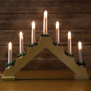 Светильник-горка Рождественские Свечи 32*22 см, 7 электрических свечей Koopman фото 1