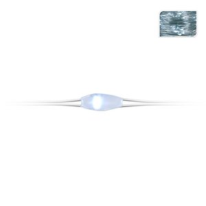 Гирлянда на елку Лучи Росы 10*0.8 м, 80 холодных белых мини LED ламп, серебряная проволока, батарейки, IP20 Koopman фото 4