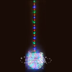 Дюралайт светодиодный трехжильный 13 мм, 9 м, 324 разноцветные LED лампы, IP44 Koopman фото 1