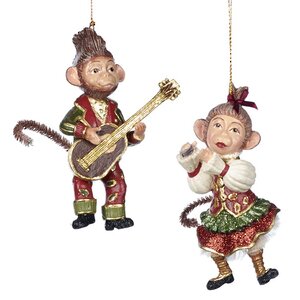 Елочная игрушка Мартышка Присцилла - Musical Parade 13 см, подвеска Goodwill фото 2
