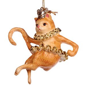 Елочное украшение Кошка Синьора в Короне 9 см, подвеска Goodwill фото 1