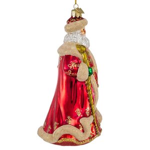 Стеклянная елочная игрушка Санта Клаус - Волшебник из Абруццо 18 см, подвеска Kurts Adler фото 2