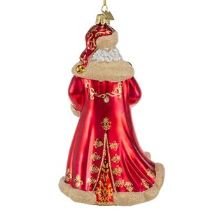 Стеклянная елочная игрушка Санта Клаус - Волшебник из Абруццо 18 см, подвеска Kurts Adler фото 3