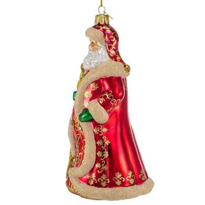 Стеклянная елочная игрушка Санта Клаус - Волшебник из Абруццо 18 см, подвеска Kurts Adler фото 4