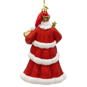 Стеклянная елочная игрушка Санта Клаус - Чудо Фламандского Двора 18 см, подвеска Kurts Adler фото 3