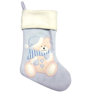 Новогодний носок Мишкина Нежность 45 см голубой Peha фото 1