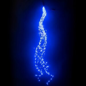 Гирлянда Лучи Росы 15*1.5 м, 200 синих MINILED ламп, серебряная проволока, IP20 BEAUTY LED фото 1