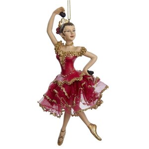 Елочное украшение Балерина Кармен 17 см, подвеска Kurts Adler фото 1