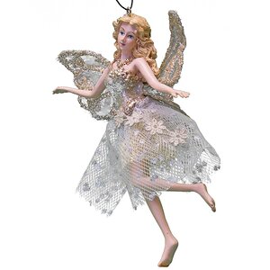 Елочная игрушка Девушка-Бабочка блондинка 13 см, подвеска Kurts Adler фото 3
