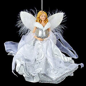 Елочное украшение Белоснежный Ангел блондинка 23 см, подвеска Kurts Adler фото 1
