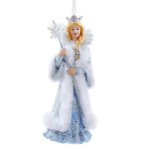 Елочная игрушка Снежная Королева в короне 14 см, подвеска Kurts Adler фото 1