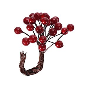 Декоративные ягоды Small Berries 12 см, 3 шт, подвеска Koopman фото 1